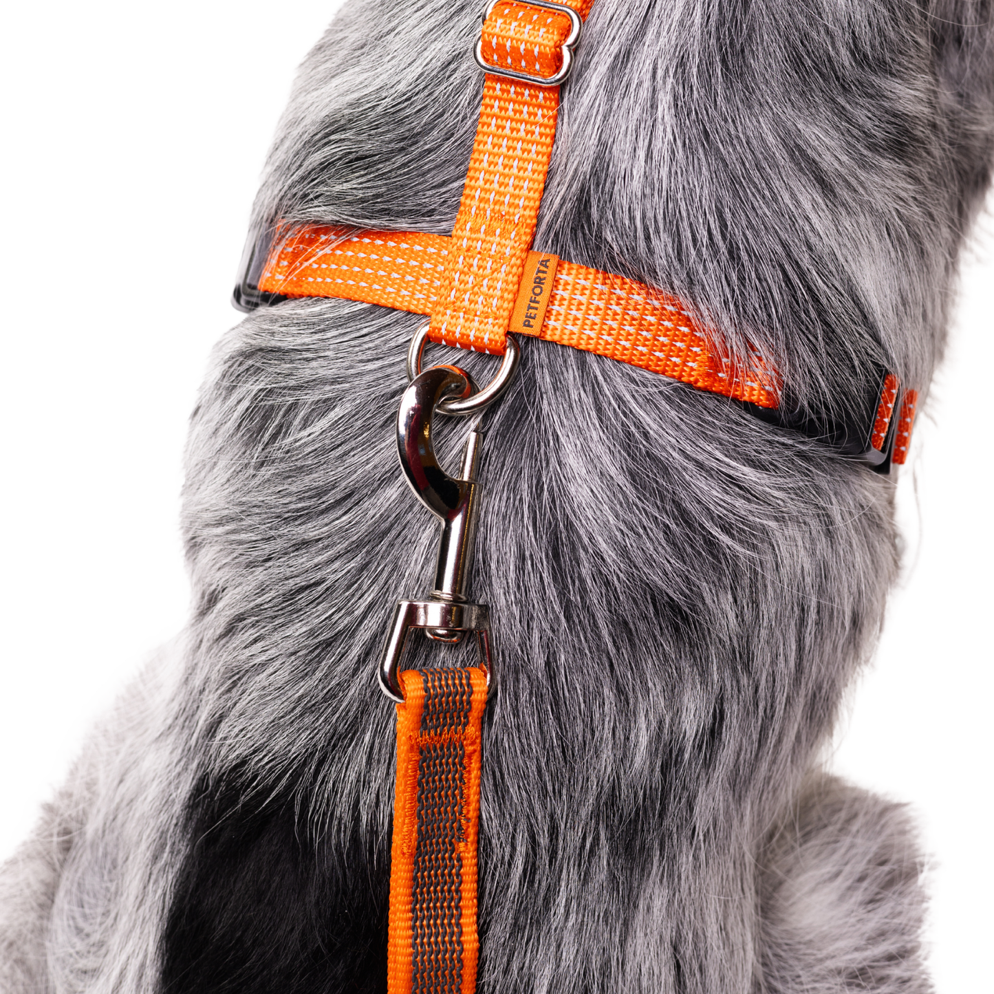 Hands Free Adjustable 4 in 1 Dog Leash - orange color